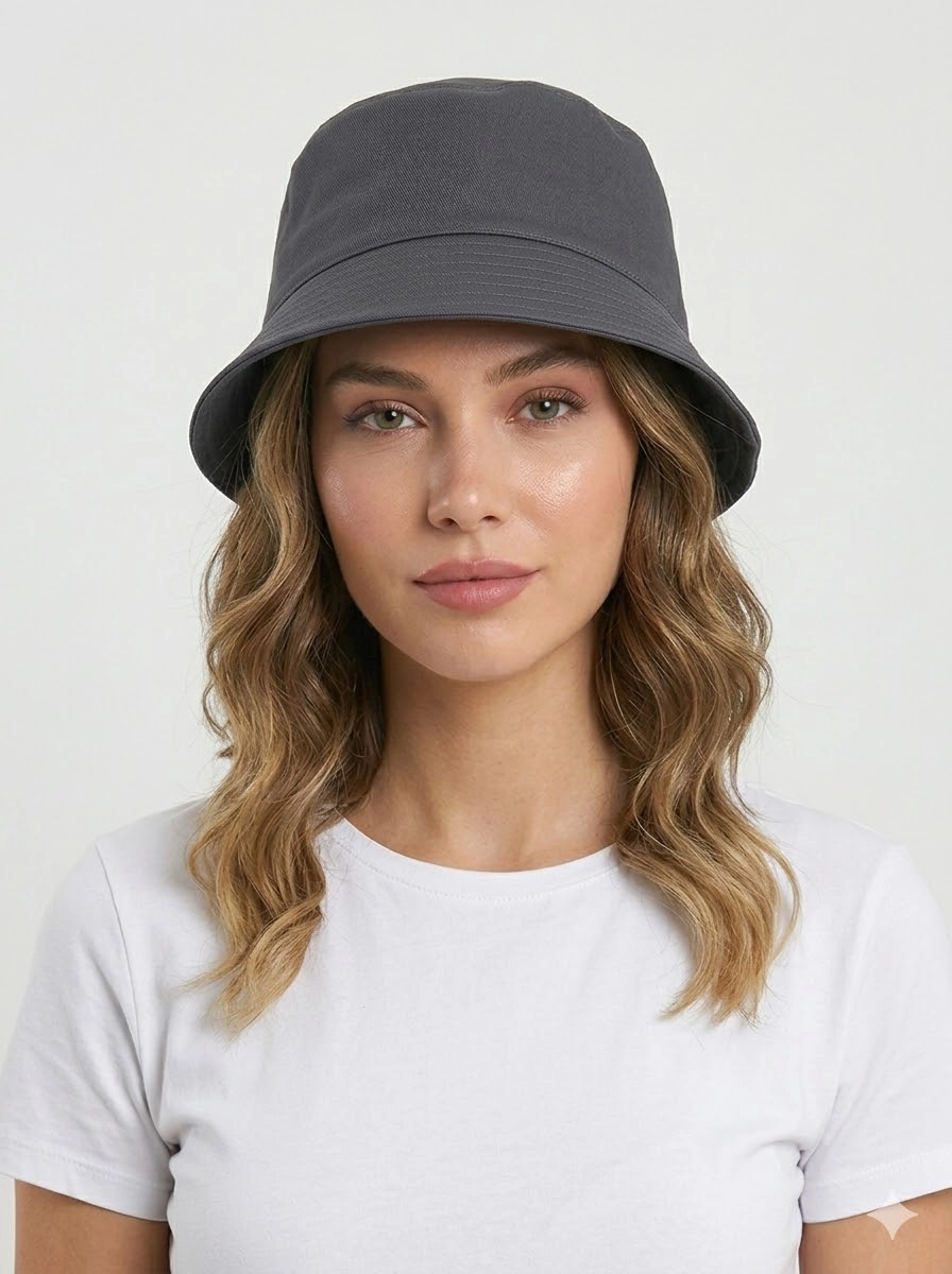 YAZLIK BUCKET MODEL PAMUKLU GABARDİN KUMAŞ KOVA ŞAPKA
